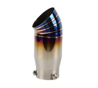 Embout De Silencieux Universel En Acier Inoxydable Tuyau D'échappement Voiture 89 Mm/101 Mm Gorge Queue Voiture(Silver Blue)