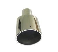 Embout de silencieux universel noir mat 6,9 pouces, ovale plat de grand diamètre de 150 mm Adaptateur D'échappement Unversel(63MM IN -115MM OUT)