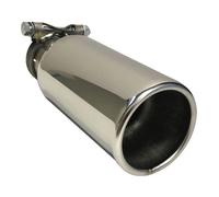 Embout de sortie rond chromé diamètre 80mm "sports look" pour silencieux de la ligne d'échappement GC21018