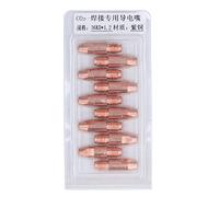 Embout de soudure cuivre - fil soudure MIG 0.6, buse torche MIG, résistance haute température, conductivité thermique optimale, utilisation gaz MIG, lot multiple