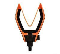 Embout de support de canne à pêche réglable en V, filetage M3/8, PVC (orange)