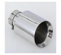 Embout De Système D'échappement Universel En Acier Inoxydable 304, 1 Pièce, Tuyau Chromé + Embout D'échappement De Voiture D'Échappement(60MM IN 114MM OUT)