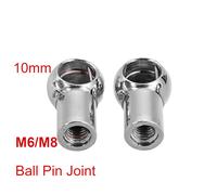 Embout de tige de jambe de force à gaz universel M6 M8, connecteur à broche à bille, support à ressort de Valve de Joint pour coffre de voiture, capot avant, coffre de maison, 2 pièces M6