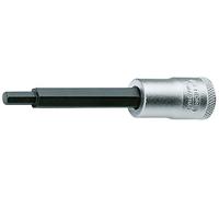 Embout de tournevis 3/8" long 6 pans femelle 4 mm