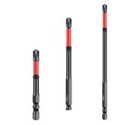 Embout de tournevis à fente de 6,35 mm - Tige 65 mm/110 mm/150 mm FPH2 pour électriciens et outils électriques