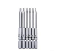 Embout de tournevis à tige ronde de 6 mm pour une utilisation électrique, ajustement magnétique pour 802, fonctionne avec vis Torx (ensemble solide de 100 mm)