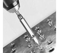 Embout de tournevis cruciforme double tête en acier pour fixation de cloison sèche avec emboutissage de vis à profondeur contrôlée (6)