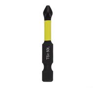 Embout de tournevis cruciforme PH2 magnétique antidérapant avec 6 tiges hexagonales de 35 mm pour perceuse manuelle électrique et travaux d'entretien mécanique (50 mm)