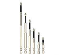 Embout de tournevis cruciforme PH2, tige hexagonale de 1/4", alliage d'acier, magnétique, antidérapant, pour tournevis électrique et perceuse manuelle (25 mm)