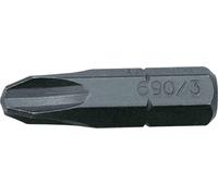 Embout de tournevis Gedore 1/4", lot avantageux de 10 pces, cruciforme PH 3 690 3 S-010