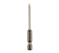 Embout de tournevis hexagonal à extrémité sphérique magnétique de 65 mm de long en alliage d'acier traité thermiquement pour vis hexagonales métriques 5 H3 H4 H5 H6 H8 (0,5)