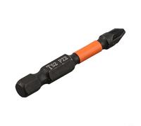 Embout de tournevis magnétique en alliage d'acier avec tige hexagonale de 6,35 mm pour perceuse électrique cruciforme et têtes Pozidriv Orange Taille Ph2 (PZ2)