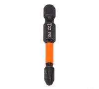 Embout de tournevis magnétique en alliage d'acier avec tige hexagonale de 6,35 mm pour perceuse électrique cruciforme et têtes Pozidriv Orange Taille Ph2 (PH3)