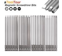 Embout de tournevis Phillips à fente Torx, pointe à douille carrée, tête magnétique, tige 1/4, outil de perceuse électrique, tournevis de précision, chauve-souris Driver Bit Torx