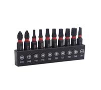 Embout De Tournevis Professionnel En Acier Allié Taille Métrique Conception Antidérapante Construction Robuste Pour Ateliers 10 Pièces