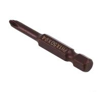 Embout de tournevis robuste en alliage d'acier avec tige hexagonale de 6,35 mm compatible avec les perceuses, lisse pour surface Ph00 à Ph2 pour pointes cruciformes, insert de 50 mm de long pour une
