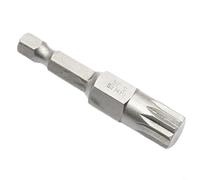 Embout de tournevis Torx à 12 pointes de 50 mm de long avec tige hexagonale de 6,35 mm pour vis de sécurité, pointe de pilote en alliage d'acier haute dureté pour perceuses électriques et manuelles