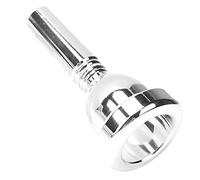 Embout de Trombone Ténor 5G, Embout de Trombone en Métal à Grande Tige de 12,7 mm, Remplacement D'accessoire D'instrument en Laiton Durable pour Les Joueurs de Trombone (Argent)