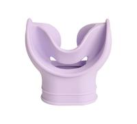 Embout de tuba en silicone, violet, 5,4 x 3,6 x 5,1 cm | Silicone de haute qualité, doux et robuste, support ergonomique, compact et léger, convient à la plupart des tubes de plongée