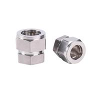 Embout de tube 1/16"-1" 3-25 mm OD Union de compression SUS316L 304 Raccord de tuyau en acier inoxydable Connecteur métrique UNF Écrou de blocage(2000 PSI SS304,18MM_METRIC NUT)