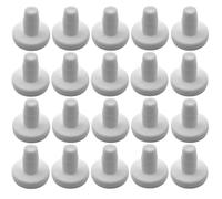cyclingcolors 20x Embout de Tube à insérer Ø16mm x 6,5mm Plastique Bouchon Trou Tuyau Pied Meuble Chaise Finition Protection Cache, Blanc