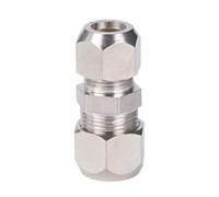 Embout de tube double en laiton, écrou de verrouillage, raccord de tube droit double en PU PG, 1 pièce(PG8-10mm)