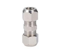 Embout de tube double en laiton, écrou de verrouillage, raccord de tube droit double en PU PG, 1 pièce(PU16mm)