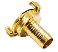 Embout de Tuyau à Tétine 1/2 Pouce (13 mm) - Système Geka en Laiton Brut Durable - Raccordement Sécurisé pour Tuyaux Souples dans Arrosage de Jardin et Systèmes d’Alimentation en Eau