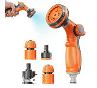 Embout de tuyau d'arrosage - Outil ajustable étanche sans fuite,Modèle à 8 motifs d'arrosage | Pour usage domestique, lavage auto, nettoyage sol