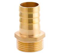 Embout de tuyau en laiton G1 Ø32,5mm mâle x raccord Crochet 25mm, Adaptateur de tube en laiton