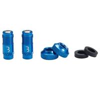BBB Cycling CoreCap Lot de 2 bouchons pour valve - Remplacement innovant pour valves Presta, jusqu'à 300% de flux d'air en plus, Idéal pour tubeless, VTT, vélo de course & vélo électrique BTI-165 Bleu