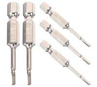 Embout de Vis Triangulaire en Acier Allié Argenté, Lot Professionnel
