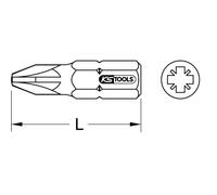 Embout de vissage 1/4'' PZ 1, L. 18 mm du coffret 918.3050 KSTOOLS - 9183045