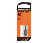 Embout de vissage 25 mm étoilé creux S2 SCID - T20 - Vendu par 1