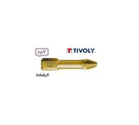 Embout de vissage -Torsion TiN -Pour vis Pozidriv N°: N2 / L: 25 TIVOLY - 11522260200