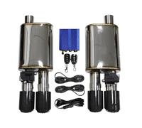 Embout d'échappement 1 À 2 Pièces Silencieux Système D'échappement Acier Inoxydable Contrôle Soupape Électrique Kit Tuyau Angle Réglable Terminal d'échappement(51MM C)