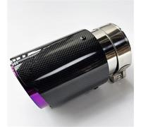 Embout d'échappement 1 Embout D'échappement Brillant Violet Tuyau Système Silencieux Pour Toutes Voitures Terminal d'échappement(ID 57-OD 114)