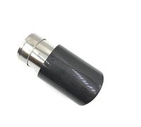 Embout d'échappement 1 Embout Silencieux D'échappement Fibre Carbone Brillant Entrée 63Mm Sortie 89Mm Tuyau Universel Acier Inoxydable Terminal d'échappement(70 IN-89 OUT)