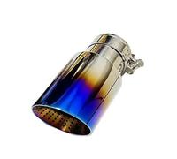 Embout d'échappement 1 Pièces Tuyau D'échappement Silencieux Queue Gorge Acier Inoxydable Rôti Bleu Guêpe Nid Grand Diamètre Trompette Bouche Tuyaux d'échappement(54mm-101mm)