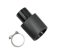 Embout d'échappement 115mm/105mm Sortie Voiture Style Ovale Incliné Embout D'échappement Mat En Fiber Carbone Silencieux Tuyau Tuyau Déchappement(51MM-115MM Oval)