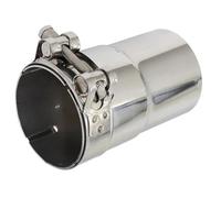Embout D'echappement Accessoires Universels Adaptateur De Réducteur De Tuyau D'échappement en Acier Inoxydable Tuyau De Silencieux D'échappement De Moto Tuyau Soudé Gorge Queue(O.D 76MM-60MM)