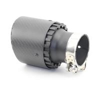 Embout D'echappement Alliage D'aluminium De Gorge De Queue De Silencieux De Tuyau D'échappement Général Avec Modification Noire De Fibre De Carbone 89/101mm Extrémités tuyau auto(60-89mm)