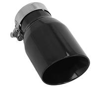 Embout D'échappement Aramox, Embout D'échappement incliné de 160 Mm, Entrée de Tuyau D'échappement de Voiture, Sortie de 60 Mm, Acier Inoxydable Noir de 89 Mm pour Système