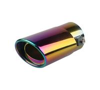 Embout D'échappement Arrière Rond Chromé Universel Pour Voiture Silencieux En Acier Inoxydable Tube d'échappement(Color-Straight)