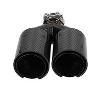 Embout D'échappement Arrière Tuyau en Y Double Sortie de 93 Mm Modification D'entrée Simple de 63 Mm Embouts Universels Côté Gauche Fibre de Carbone Performance de la Voiture Queue Gorge Convient