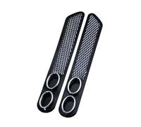 Embout D'échappement Autocollants Caoutchouc ABS Pour Double Tuyau D'échappement, Style Voiture Ensemble Accessoire Silencieux D'échappement, Accessoires Automobiles Tuyaux Pour Échappement Auto (Cou