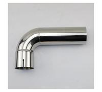 Embout D'echappement Coude En Acier Inoxydable 304 De 73 Mm Coude Bout À Bout À 90 Degrés Avec Rainures Unilatérales De 70 Mm Extrémités tuyau auto(66mm(150mm x300mm))
