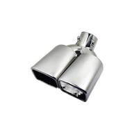 Embout d'échappement de voiture Bouche carrée Double sortie de voiture tuyau d'échappement silencieux Auto accessoires queue gorge Liner pour A1 A3 A4(1)