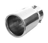 Embout D'echappement De Voiture En Acier Inox 82mm Chrome Universel