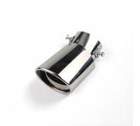 Embout d'échappement de voiture en acier inoxydable, Pour Audi TT RS Roadster Cabriolet 2009-2023 Cache-pot d'échappement, silencieux de voiture en acier inoxydable,Silver-Curved